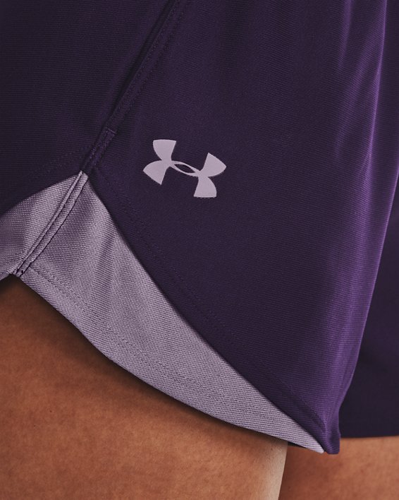 Damen UA Play Up Shorts 3.0, Purple, pdpMainDesktop image number 3